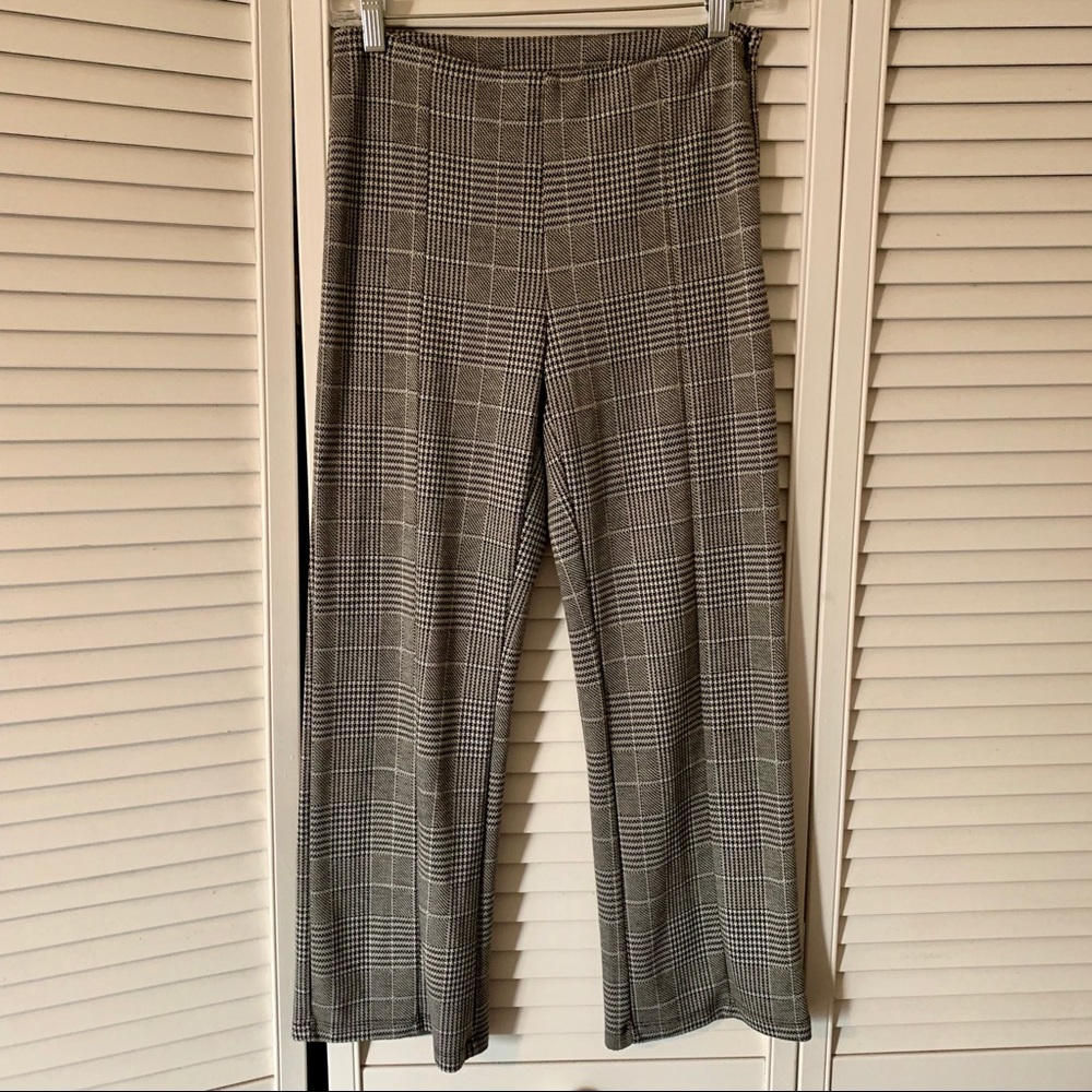 Houndstooth High Waisted Ankle Cut